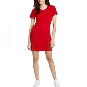 Tommy Hilfiger Women's Small Red Short Sleeve Tshirt mini dress